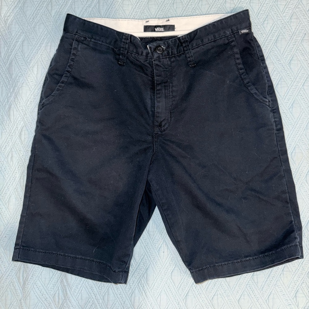 Vans Men’s Black Flat Front Chino Shorts